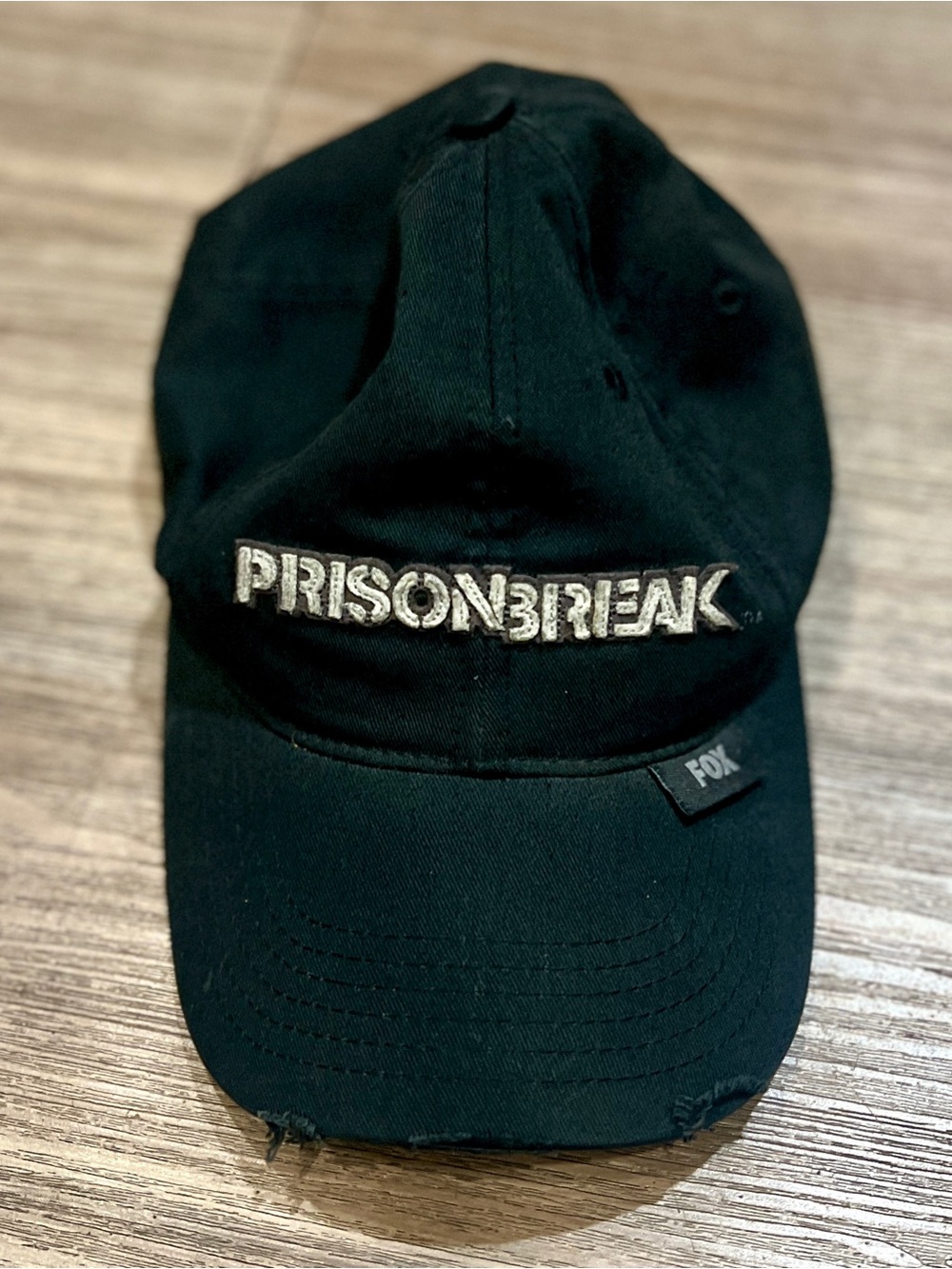 Vintage Fox Black PRISON BREAK Embroidered Logo Cap